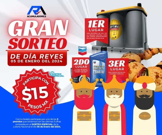 GRAN SORTEO DE DÍA DE REYES