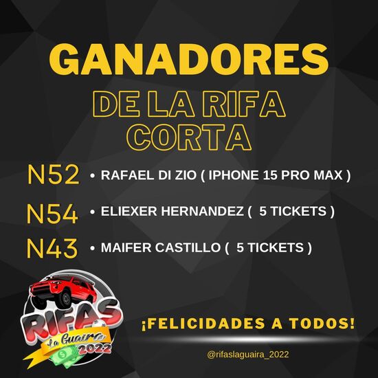 3ra Rifa Corta