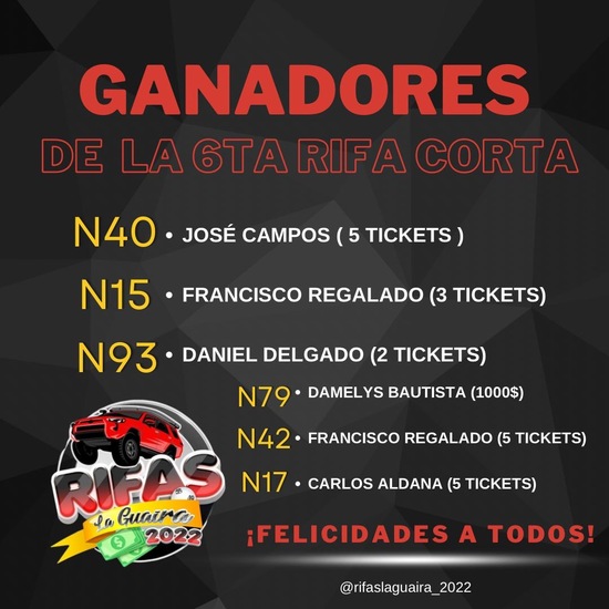 6ta Rifa Corta