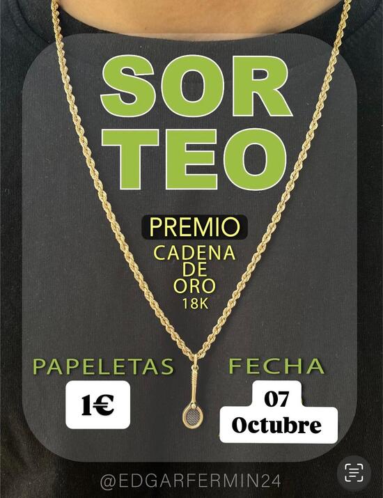 ¡Gana una Cadena de Oro de 18k!