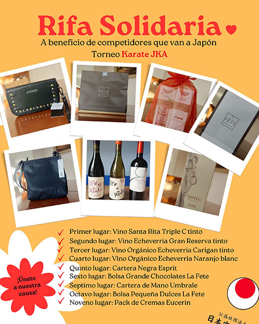 Rifa Solidaria a Beneficio Competidores Mundial Japón