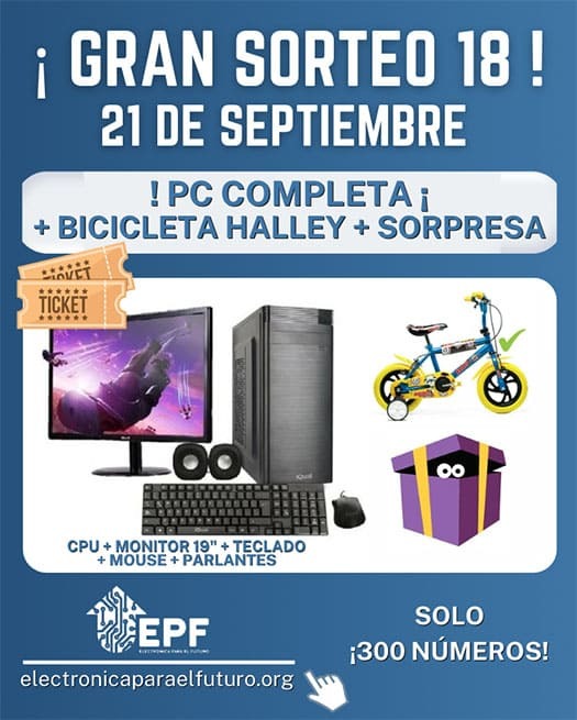 ¡Gran sorteo 18!
