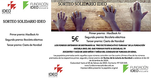 Sorteo solidario IDEO