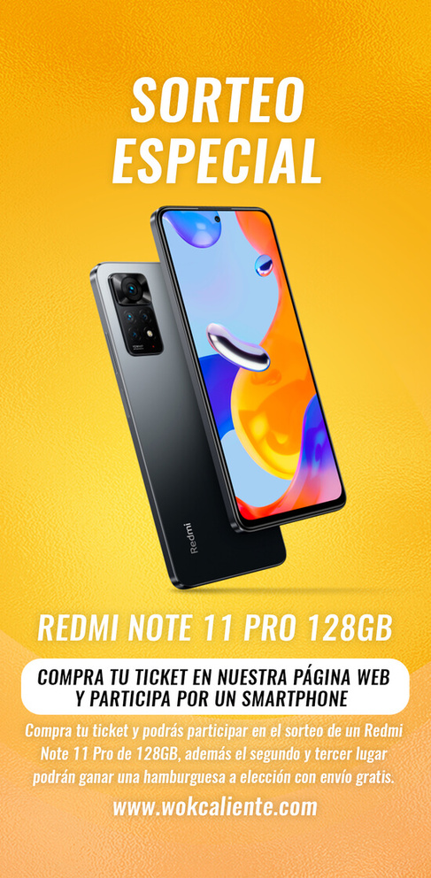 SORTEO REDMI NOTE 11 PRO 128GB