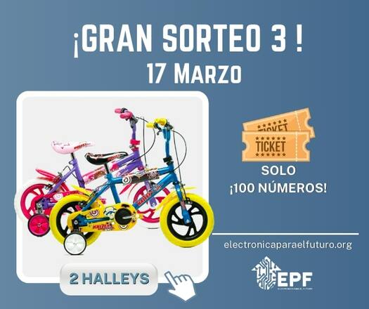 ¡Gran sorteo 3!