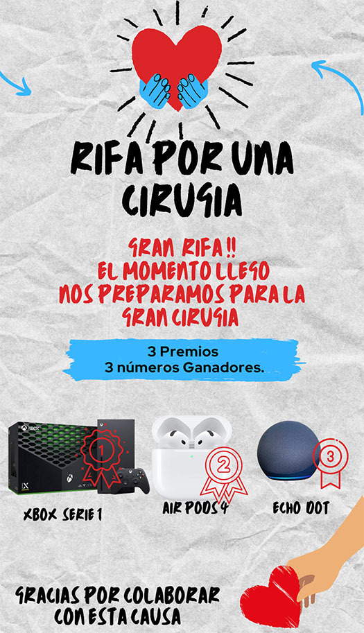 3 premios 3 Ganadores, Por la Gran Cirugia !!