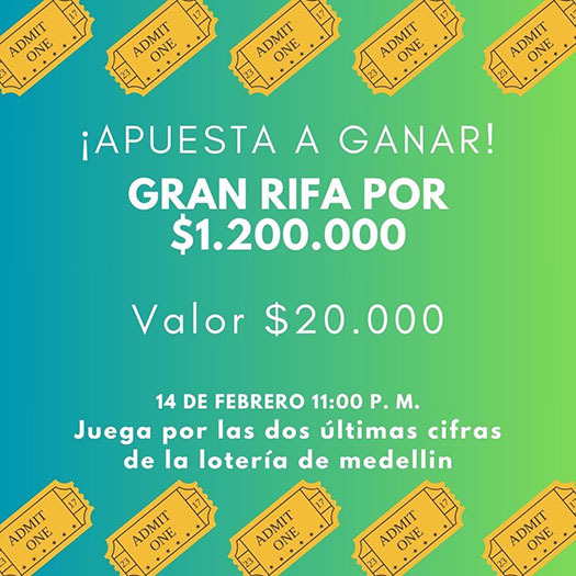 Gran Rifa por $1.200.000