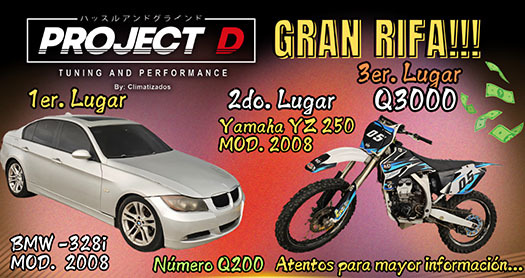 Super combo BMW 328i, Yamaha YZ 250 y Efectivo