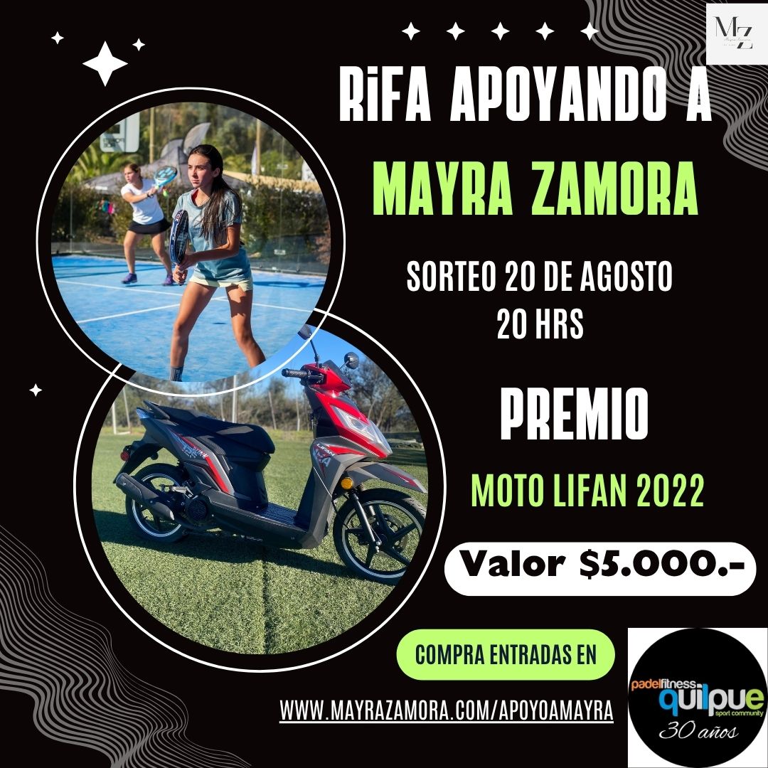 Rifa apoyando a Mayra Zamora