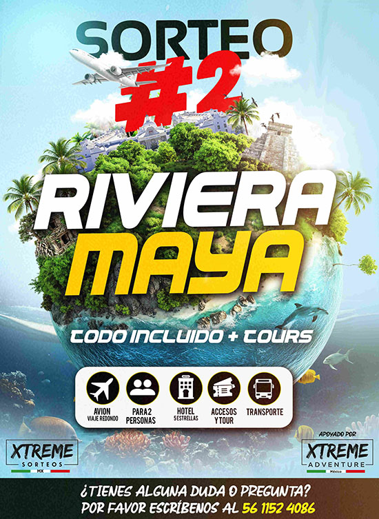 ¡SORTEO #2 VIAJE DOBLE a la Riviera Maya!
