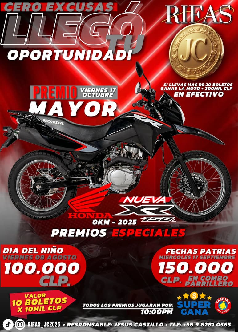 ¡CERO EXCUSAS! 🏍️