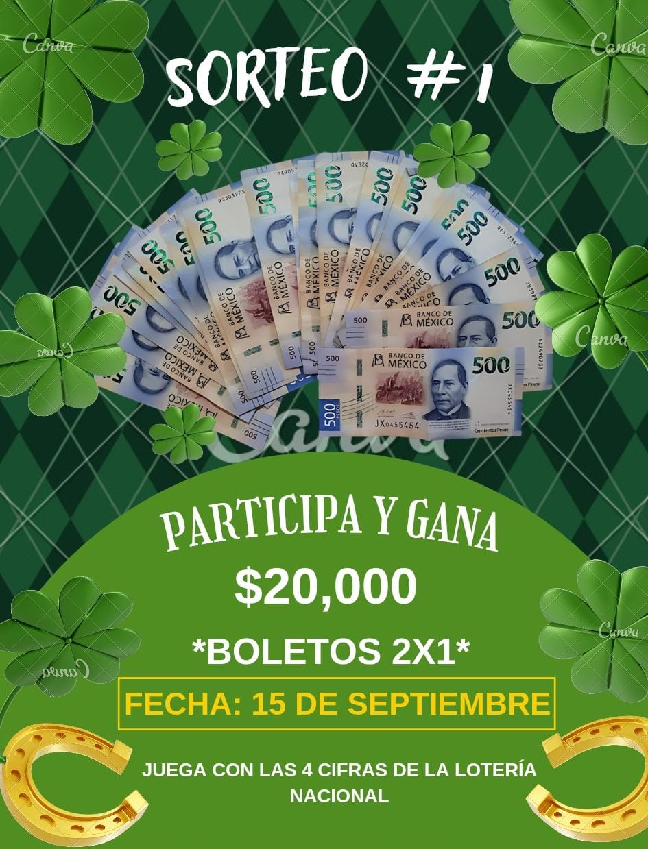 Primer Gran Sorteo para todos nuestros clientes y amigos!!!