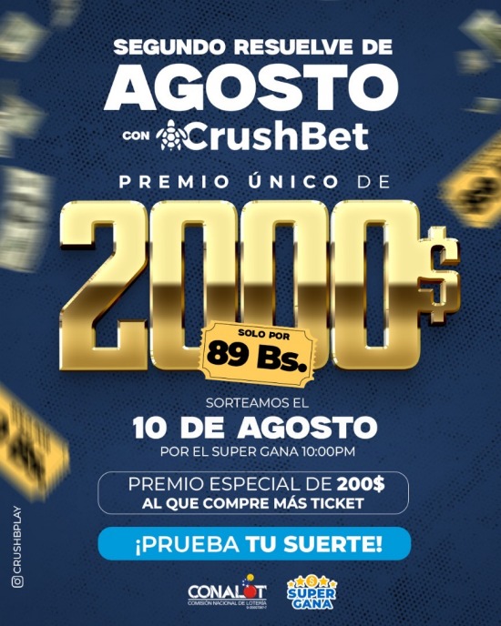 Rifa Segundo Resuelve de Agosto