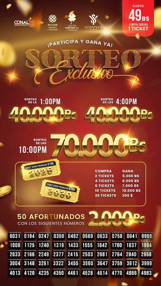 SORTEO EXCLUSIVO