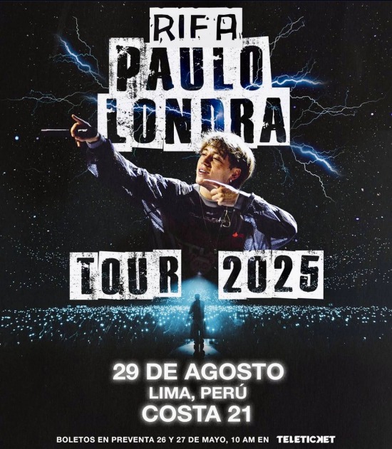 Rifa Concierto de Paulo Londra en Lima