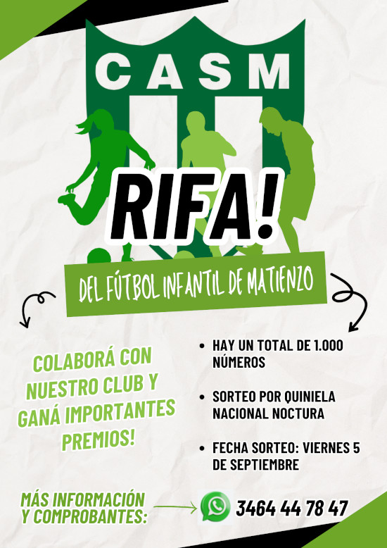 #3 Rifa del Fútbol Infantil de Matienzo