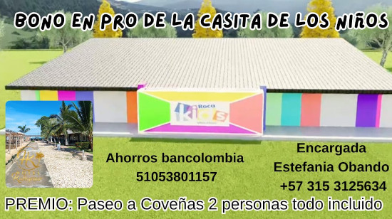 Bono pro casita de los niños RocaKids
