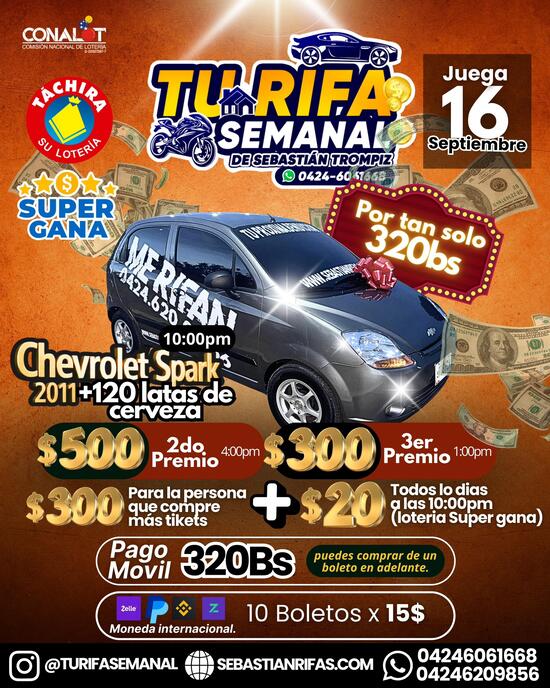 #83 RIFA LA BALA GRIS