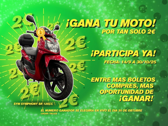 ¡Gána tu Moto!