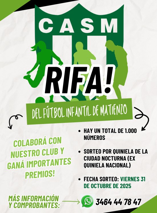 #4 Rifa del Fútbol Infantil de Matienzo