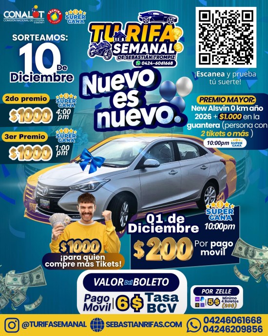 #88 RIFA NUEVO ES NUEVO