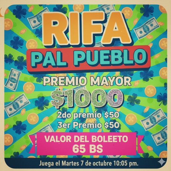 #89 Rifa Pal Pueblo