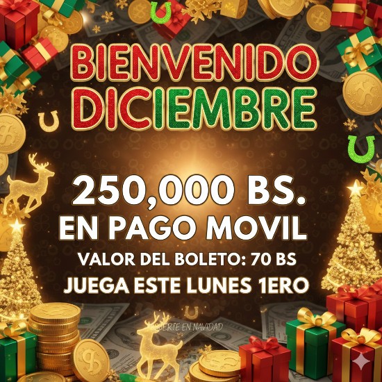 #98 RIFA BIENVENIDO DICIEMBRE