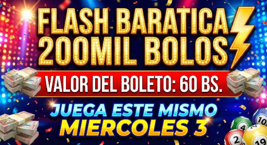 #99 Flash Baratica 200mil bolos