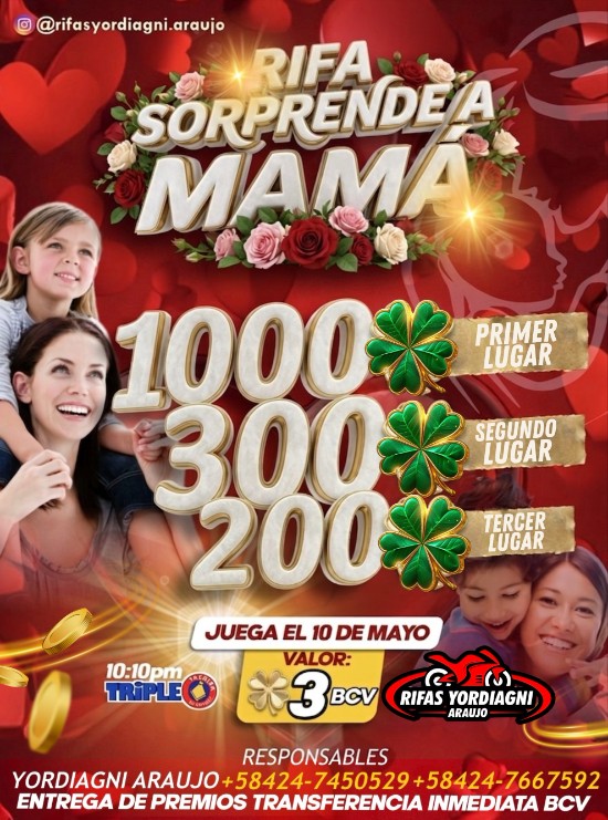RIFA BONO SORPRENDE A MAMÁ