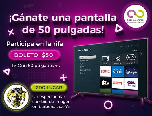 RIFA PANTALLA 50 PULGADAS